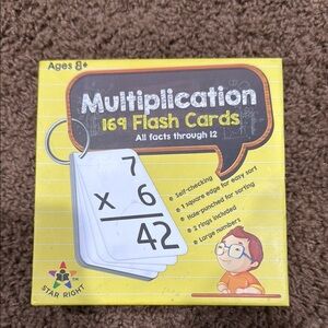 Star Right Multiplication Flash Cards